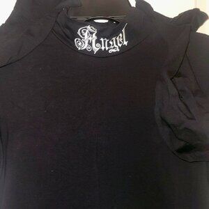 Long Sleeve Black Crop Top